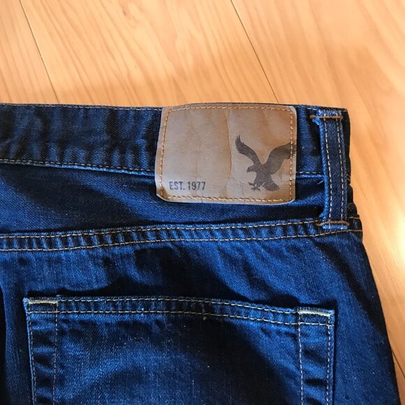 Men’s Patchwork Jeans, 36x32: Upcycled Distressed Denim on Denim, Casual Pants - Picture 4 of 11